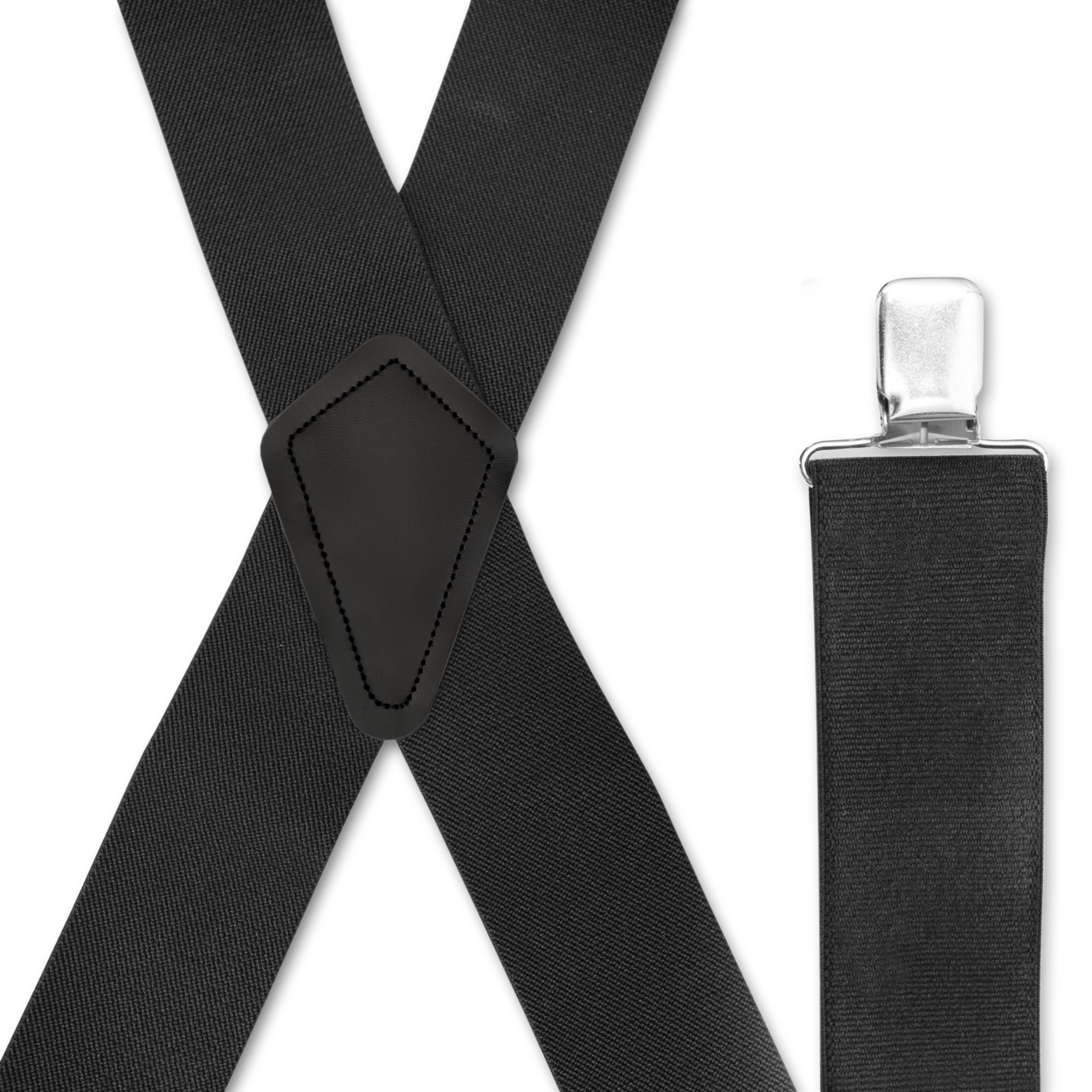 Men's Suspenders - Strong Clips, Many Colors, X Style 1.5" & 2", USA Made