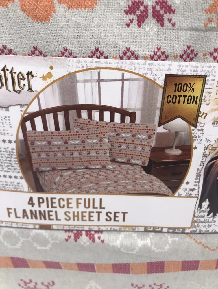Harry Potter 4 Piece Flannel Full Size Set