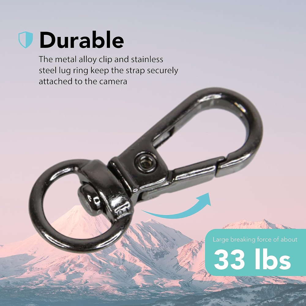 Small Quick Release Adapter Clip for Camera with Round Lugs for Camera Strap ...