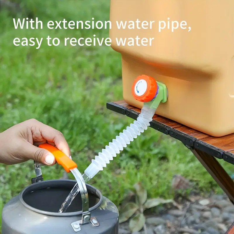 20L Water Container with Spigot and Soap Dispenser Portable Camping Water Jug US