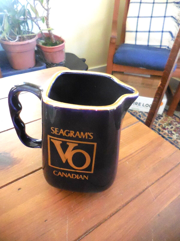 Seagram's VO ceramic Bar Water Pitcher