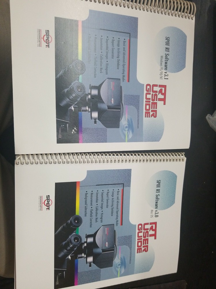 SPOT RT SLIDER DIAGNOSTIC INSTRUMENTS 2.3.1 Camera, Data Cable & Interface Card