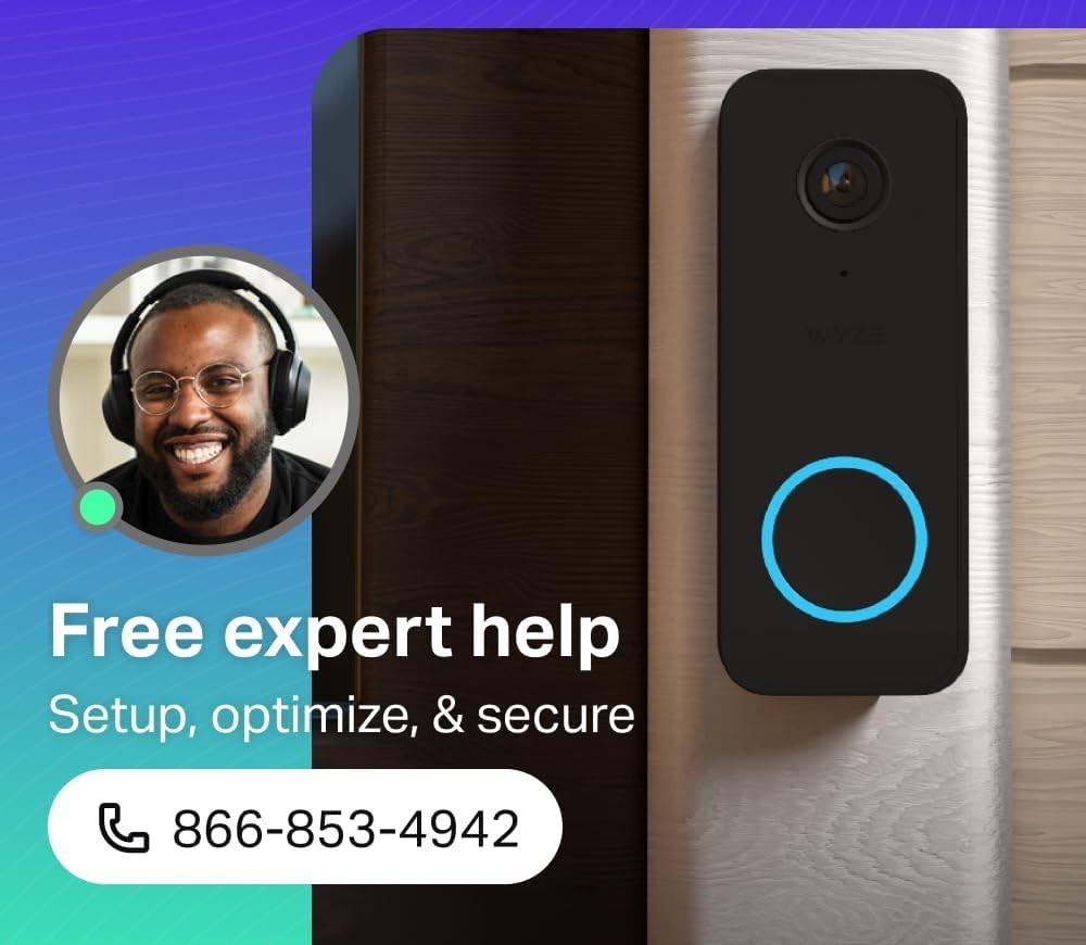 Smart 2-Way Audio Doorbell Camera Night Vision