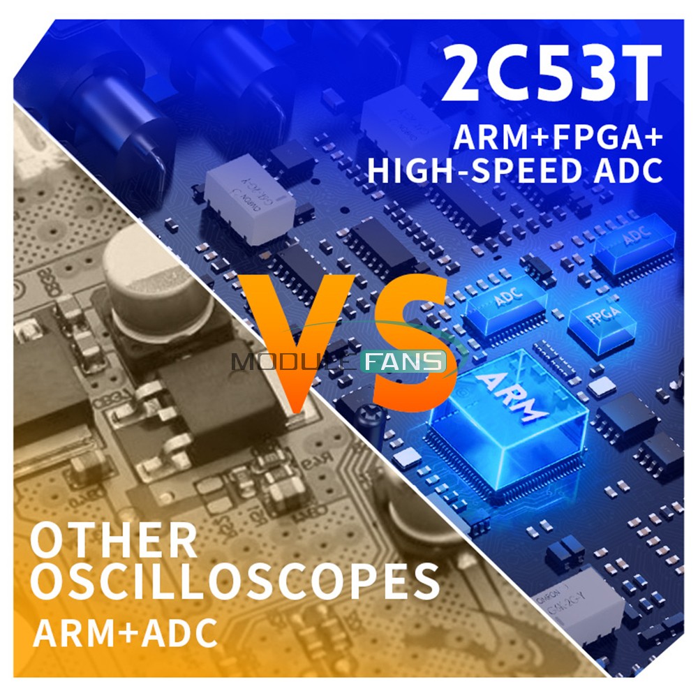 FNIRSI 2C53T Upgrade Handheld Digital Oscilloscope Multimeter Signal Generator
