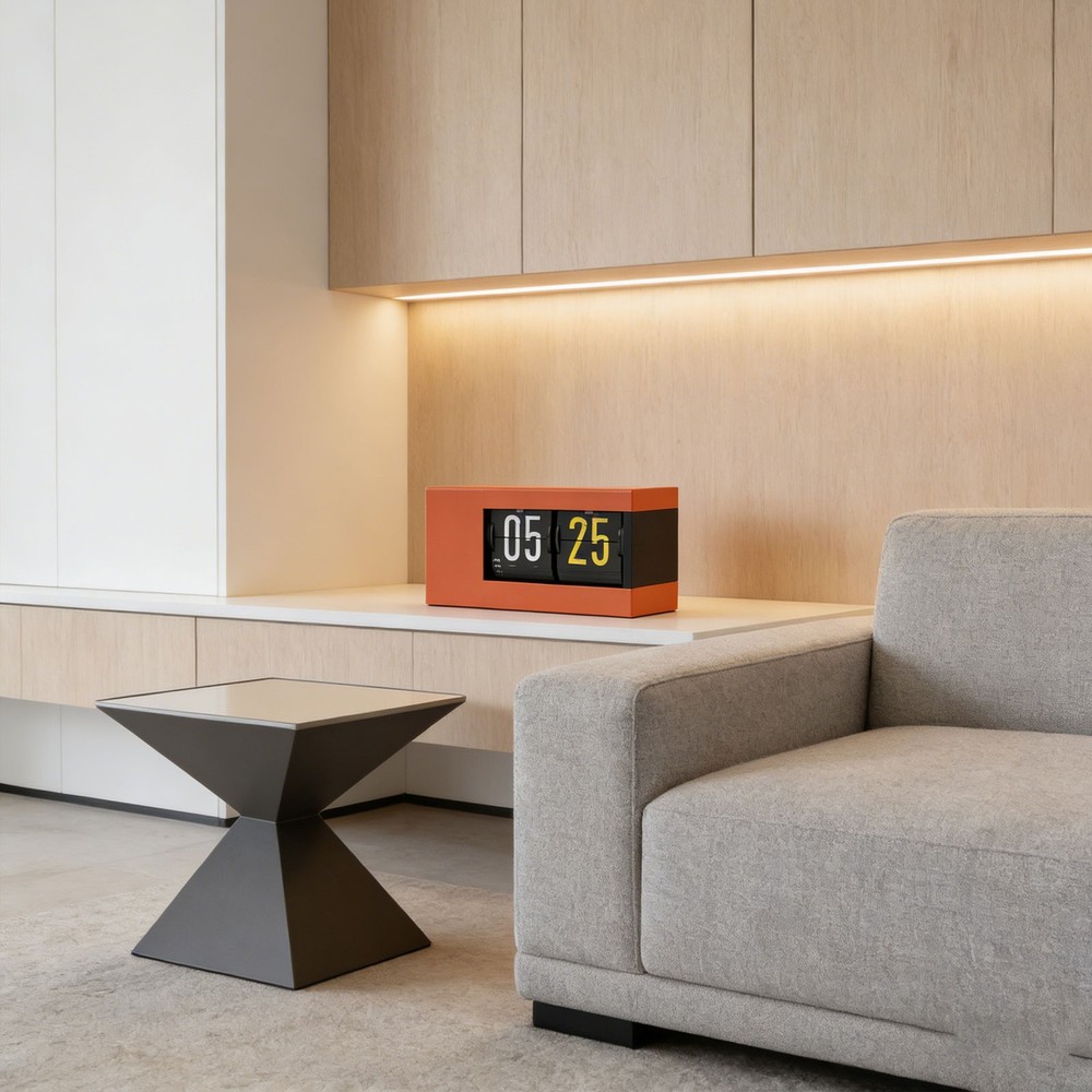 Automatic Calendar Flip Clock With LED Display For Home Office Decor