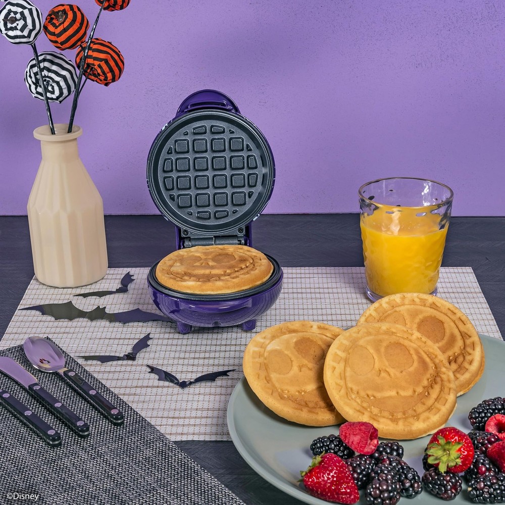 Nightmare Before Christmas Jack Skellington Mini Waffle Maker - Small Kitchen...