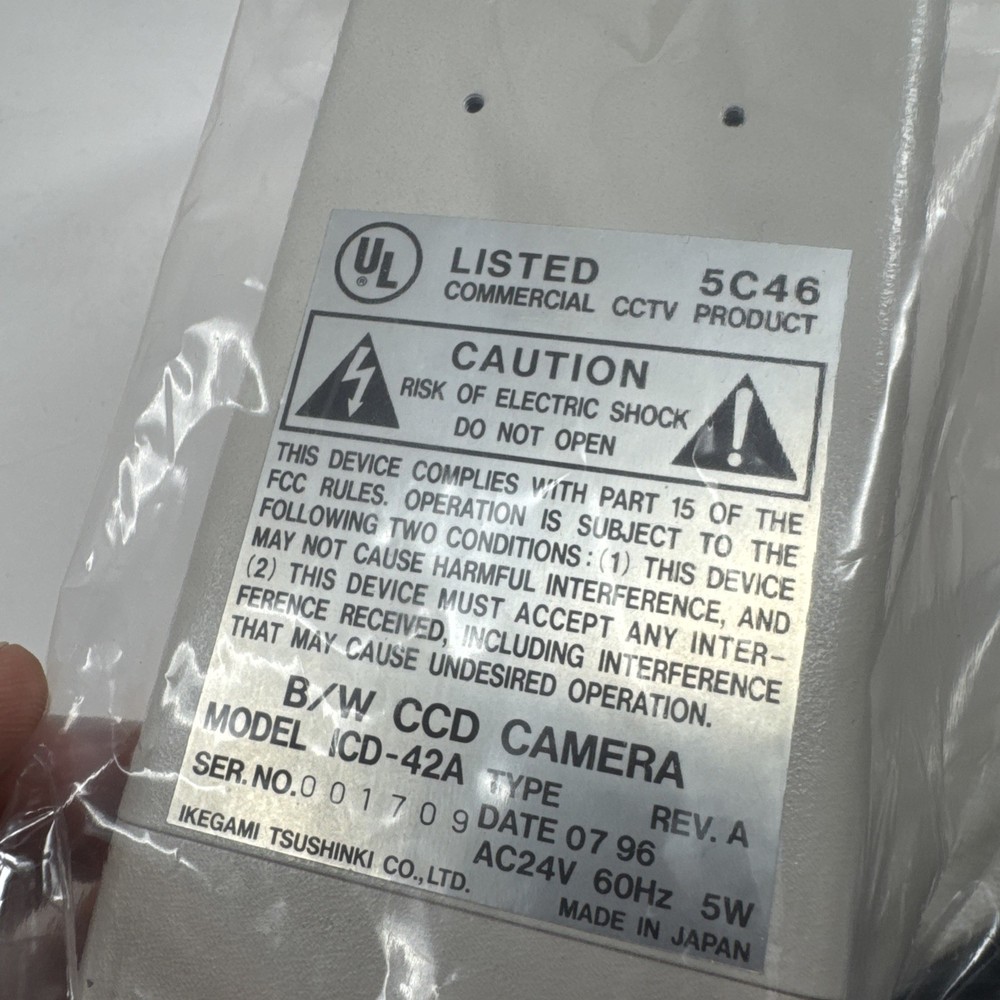 Ikegami ICD-42A B/W CCD Camera
