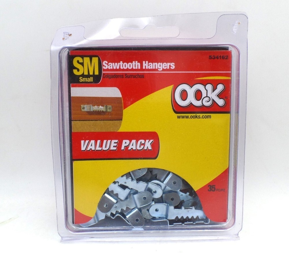 OOK 534162 SAWTOOTH VALUE FRAME HANGING PACK (35-PACK)
