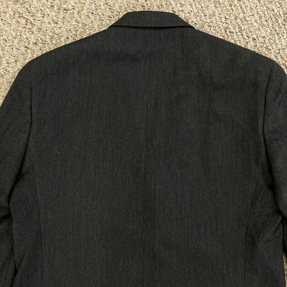 Izod Blazer Mens Rayon Blend Herringbone 42L