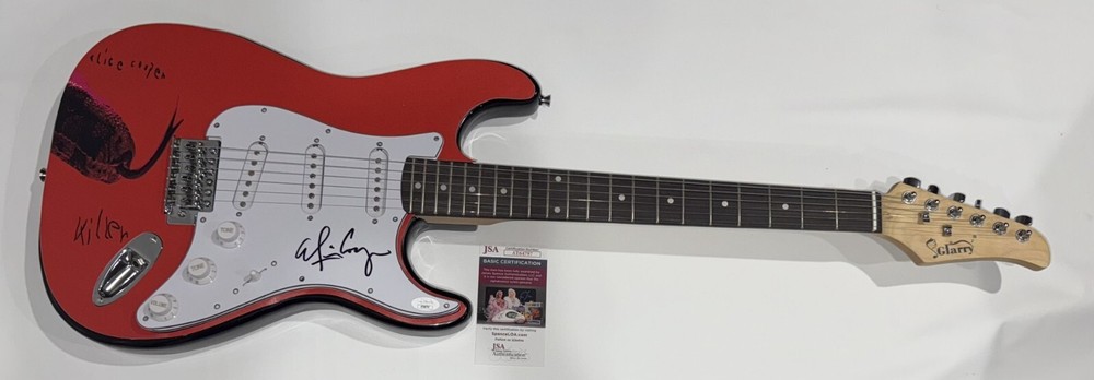 ALICE COOPER SIGNED CUSTOM KILLER ELECTRIC GUITAR JSA COA