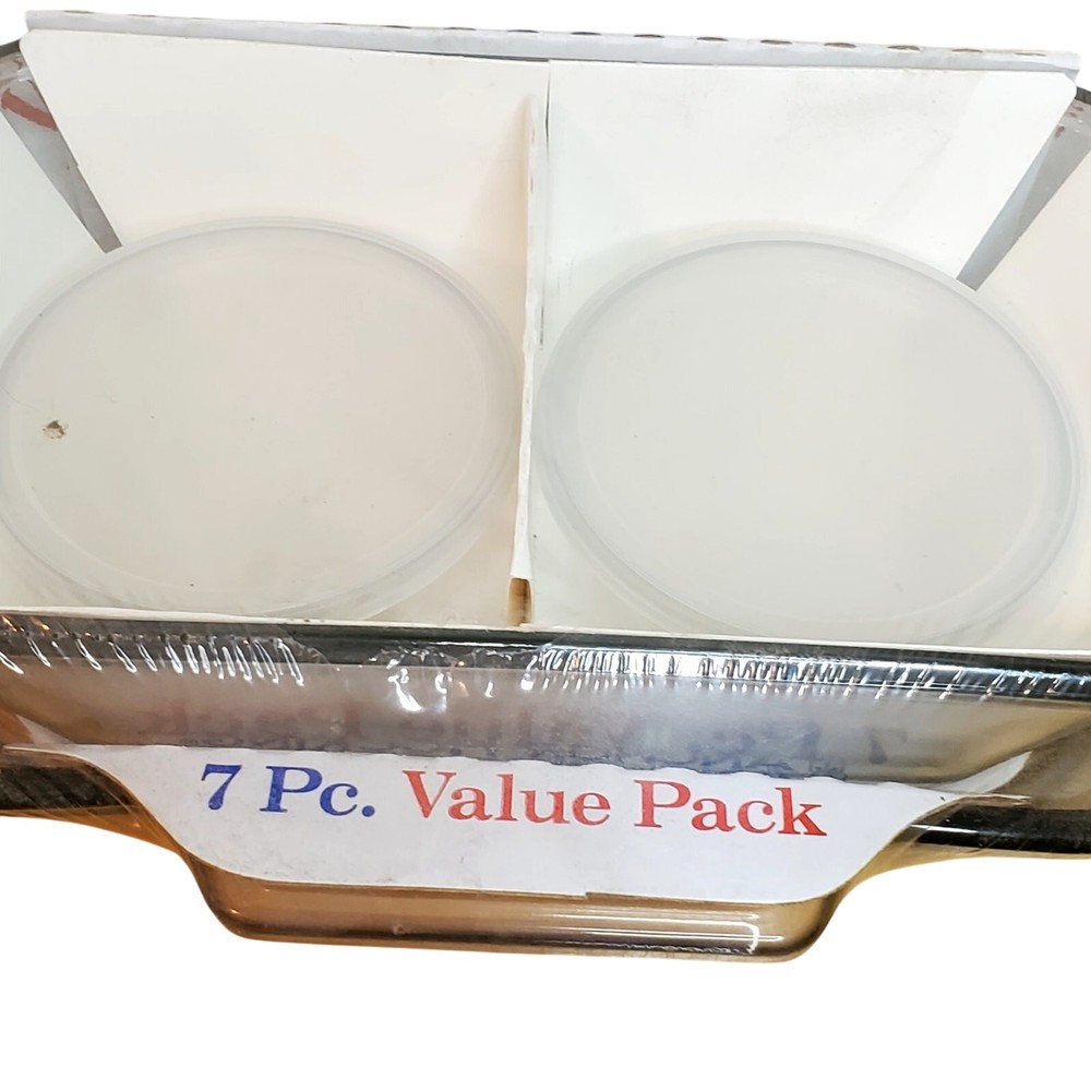 Anchor Hocking 7 Piece Baking Dish Value Pack Set Sealed Clear