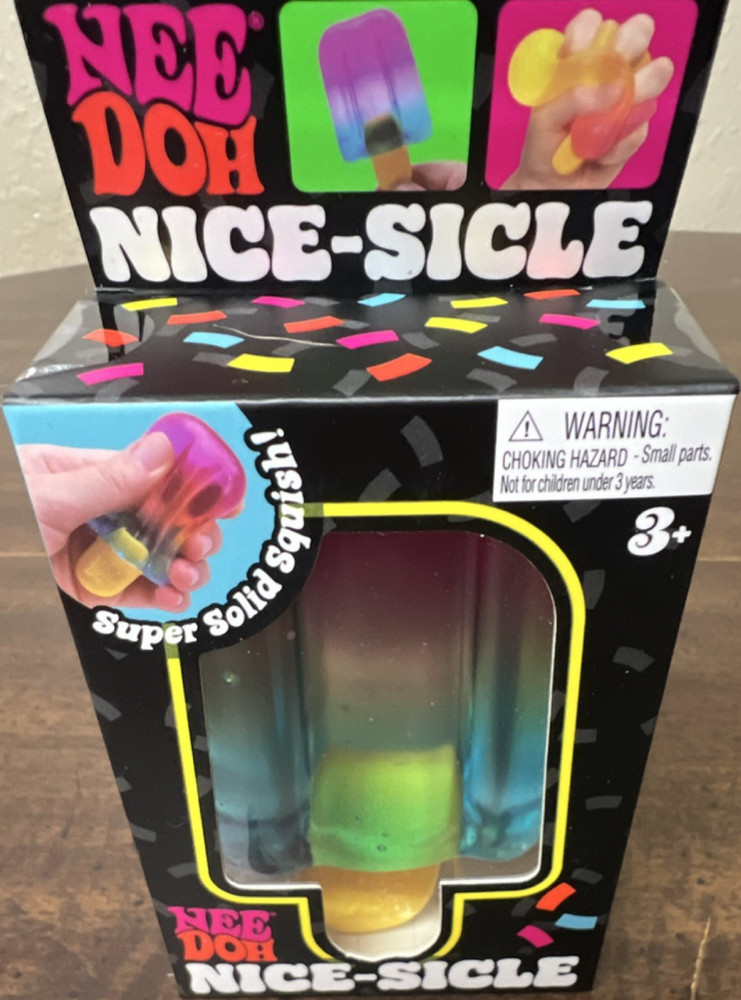 Nee Doh Super Solid Multicolor Squish Sensory Toy for Ages 3 and Up