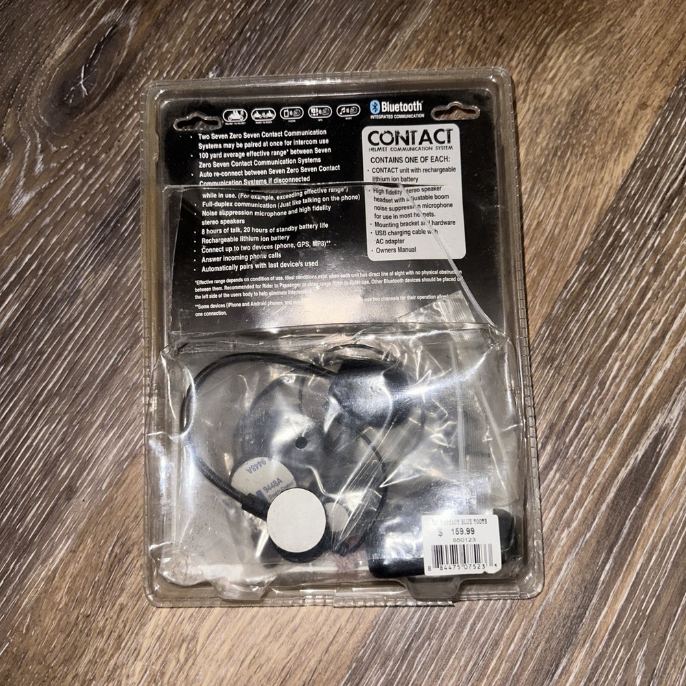 Seven Zero Seven Contact Helmet Communication System with Bluetooth.