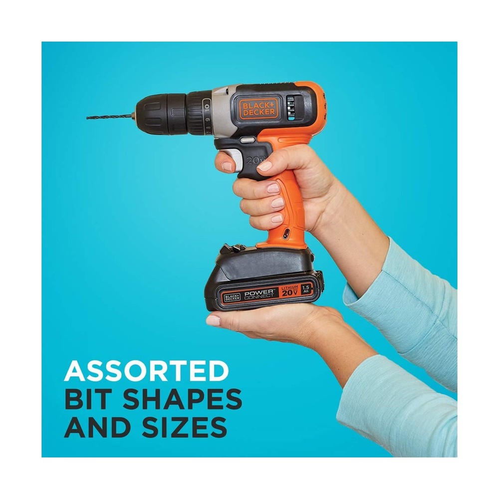 beyond by BLACK+DECKER Drill Bit Set / Screwdriver Bit Set, 46-Piec... Fast Ship