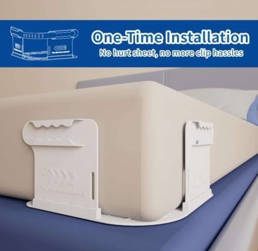 Jzla pro Lock Sheet Holders Keep Sheets Tight Heavy Duty Bed Sheet Holder