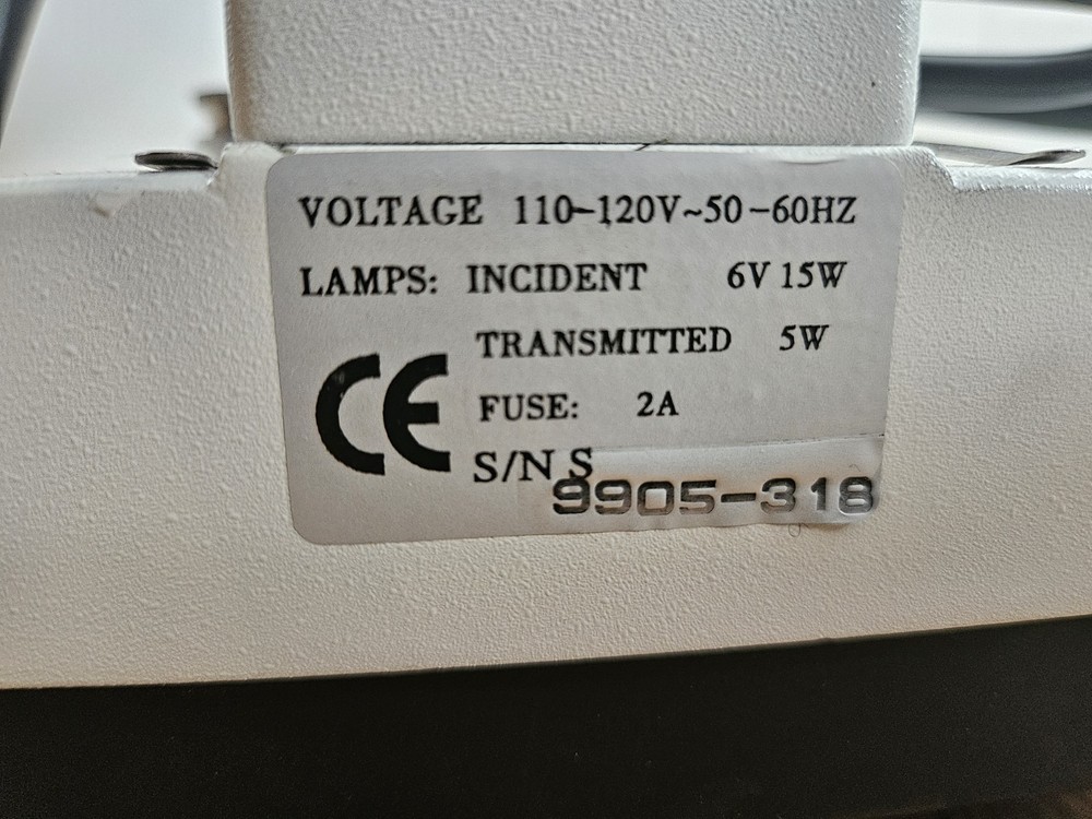 Unitron Model Zsm Stereo Microscope 0.6X-3X Zoom Range