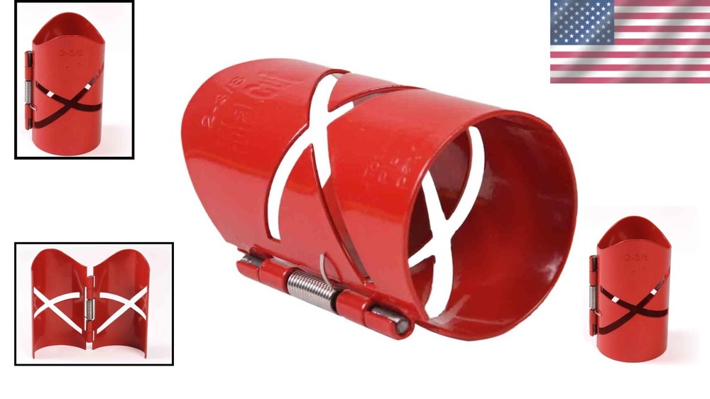 Professional 2.38" Pipe Cutting Guide with Spring-Loaded Hinge for Accuracy