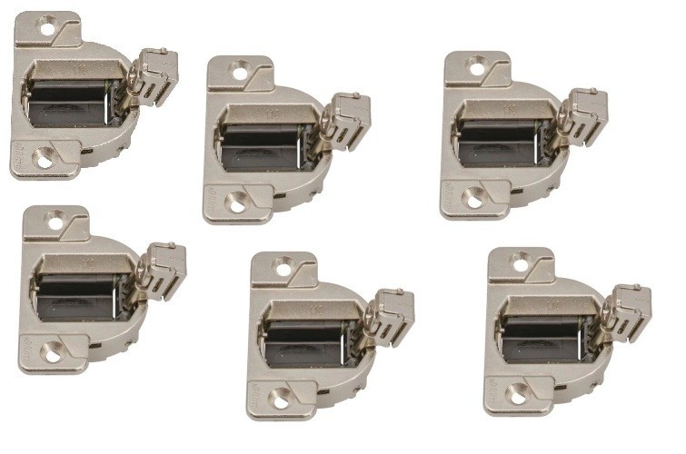 6pc Original Blum 33.3600 33 Compact Screw on 110D Opening Face Frame Hinge