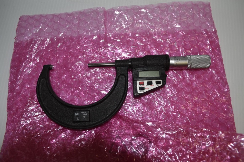 Starrett 733 Friction Thimble Digital Electronic Micrometer 2-3"  (OYF76)