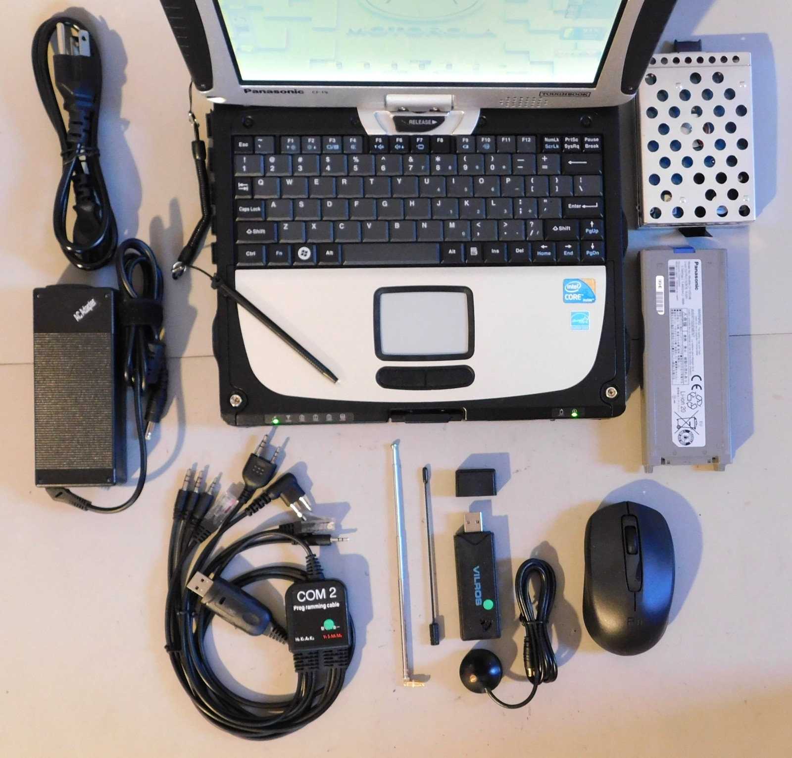 Toughbook CF-19 MK3 HAM Radio Triple Boot Laptop w/SDR 512GB SSD 4 GB & Serial