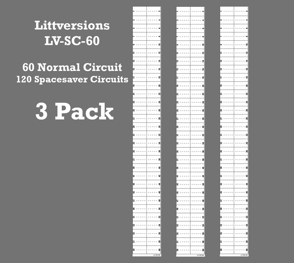 Square D /Schneider Circuit Breaker Directory Panel Replacement Labels LSDL