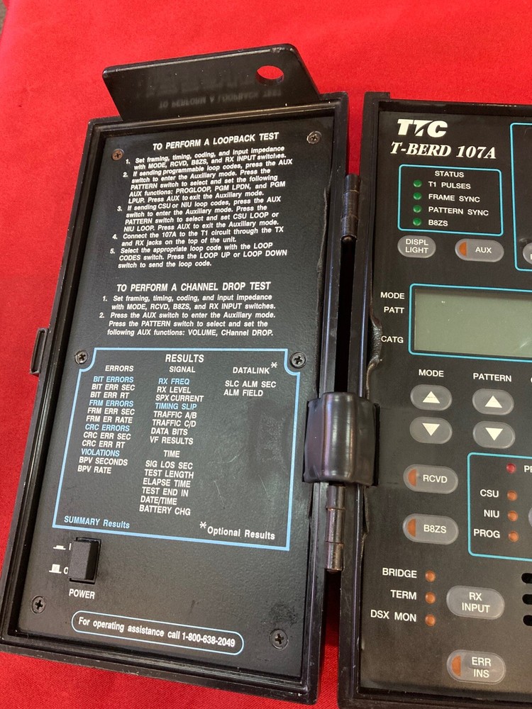 TTC Acterna T-Berd 107A/107 T Carrier Analyzer Bundle(Untested)