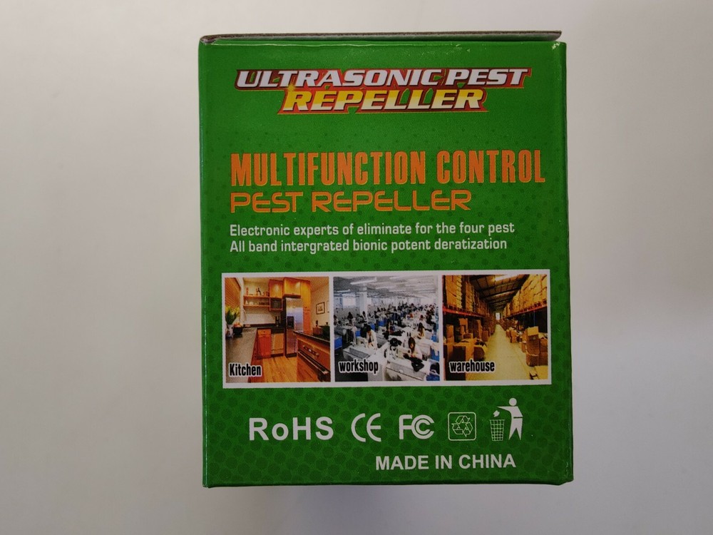 Electronic Pest Reject Control Ultrasonic Repeller Home Bug Rat Spider Roaches