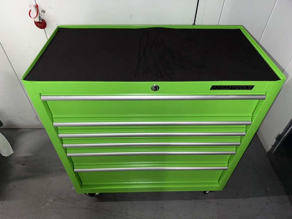 OEMTOOLS 24639 36" 6-Drawer Extra-Deep Tool Cabinet - Green
