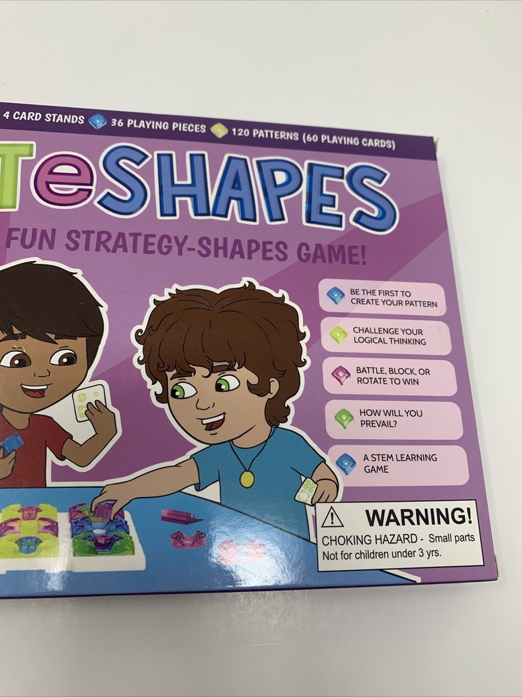 Strat E Shapes Strategy Shape Game Pattern Logic Thinking STEM Turn Taking 8+