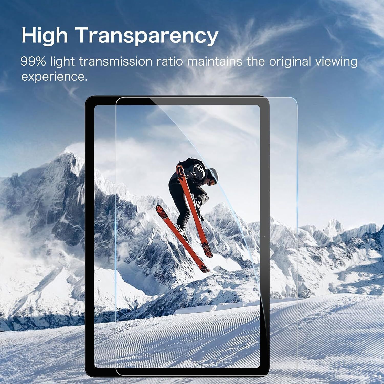 [2 Pack] Tempered Glass Screen Protector for Samsung Galaxy Tab A9+ 11 Inch 2023