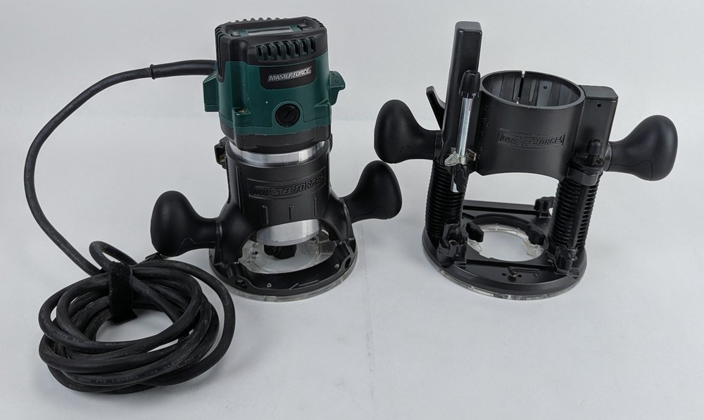 Masterforce 2.5 HP Corded Digital Variable Speed Plunge And Fixed Base Router