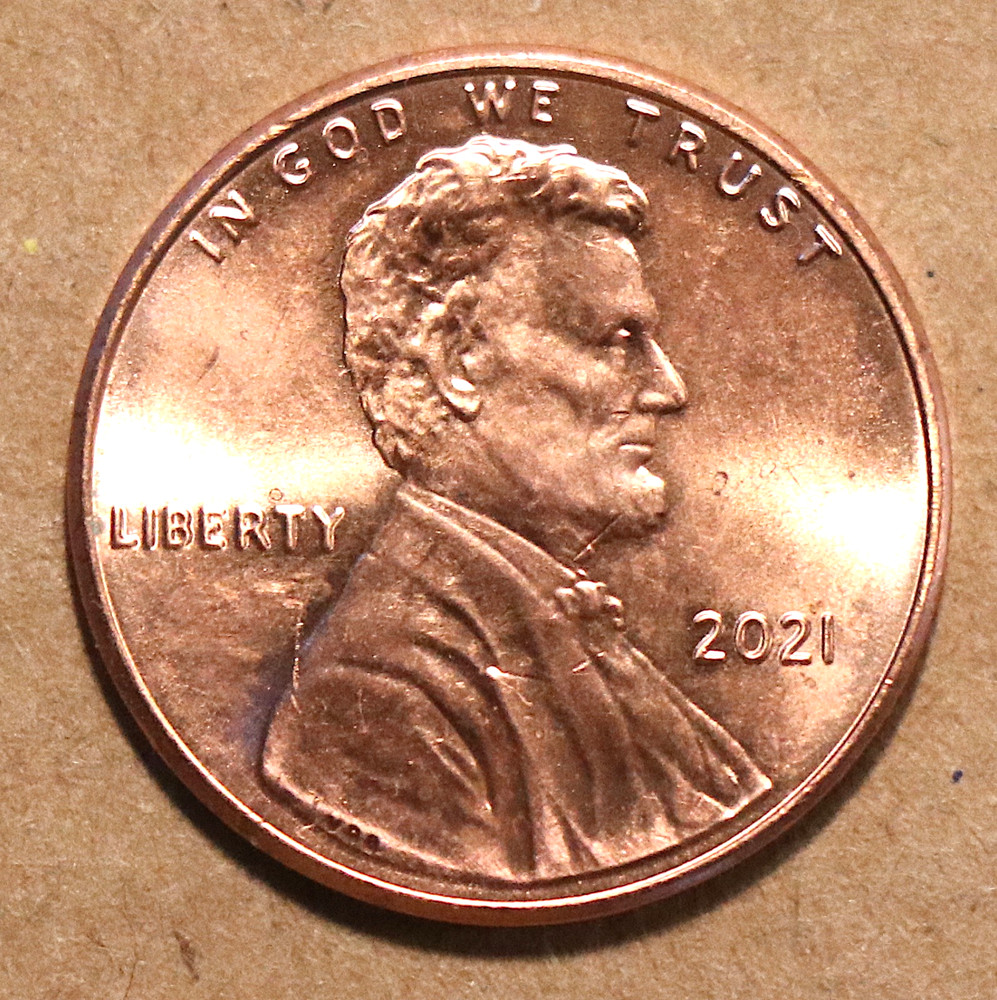 2021 Lincoln Shield cent BU