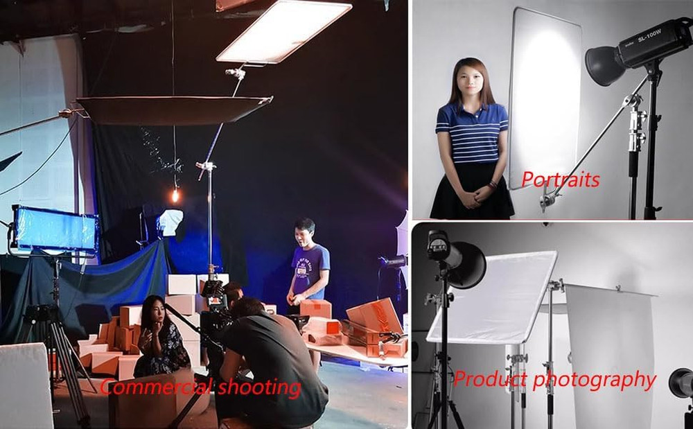 30"X36"/75X90Cm Light Reflector Flag Panel Kit, 5-In-1 Diffusion Scrim Transluce