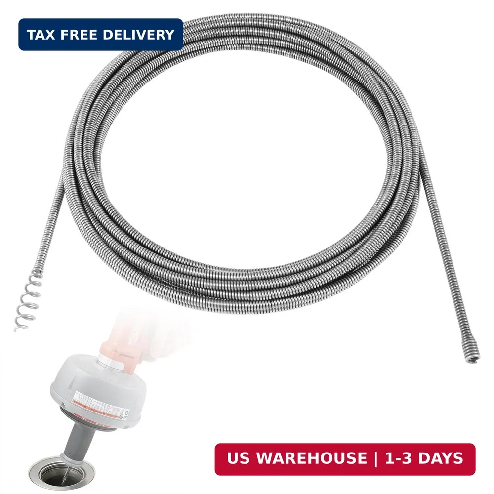 21338 Auto-Spin Replacement Cable for Ridgid - 1/4" x 30' Drain Snake Cable Comp