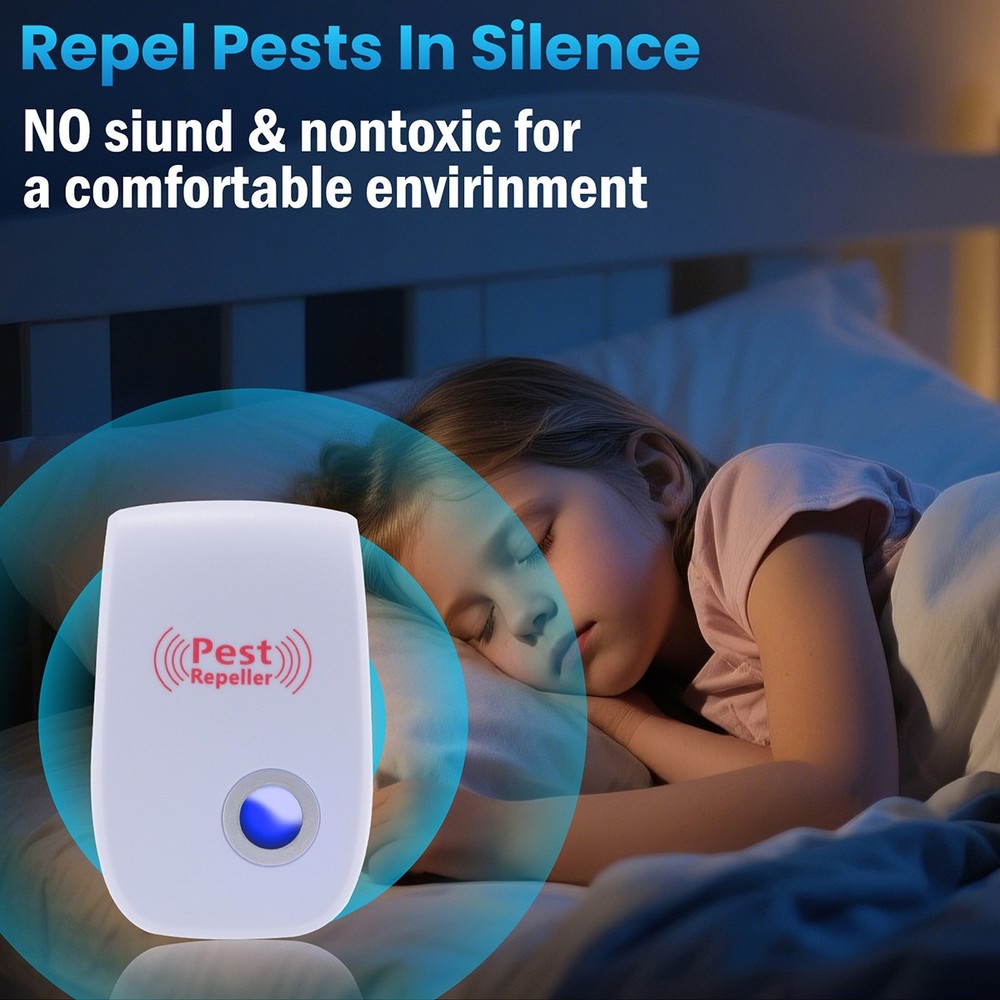 Ultrasonic Pest Repeller Plug in - Electronic Insect Mice Bug Control Defender