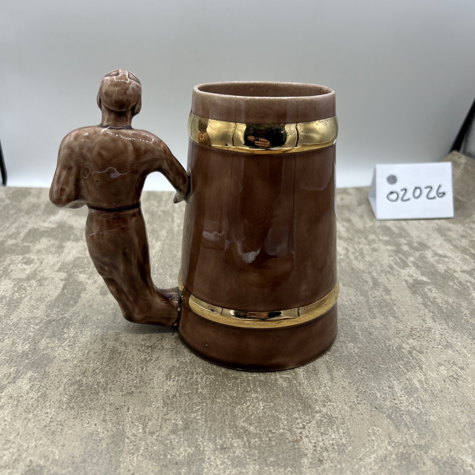 Texas Tech Glass Mug/Stein With Raised Emblem Football Handle