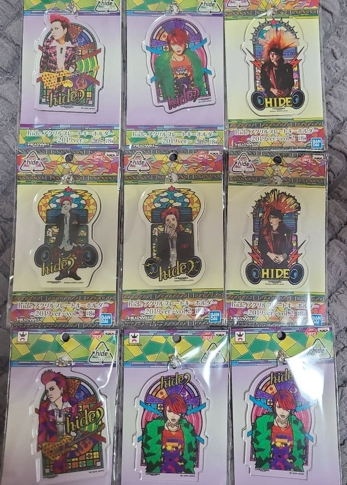 [ and unopened] hide X JAPAN keychain set