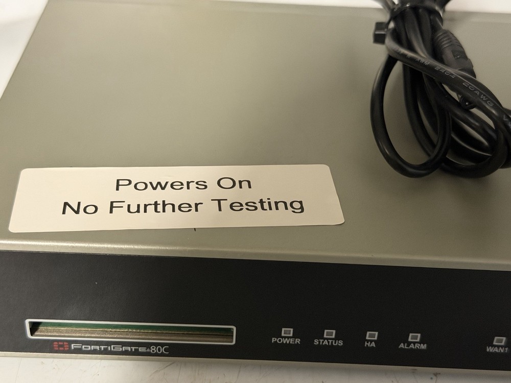 FORTINET FORTIGATE-80C FG-80C NETWORK SECURITY FIREWALL APPLIANCE