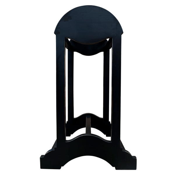 Handcrafted Western Saddle Stand – Solid Wood, Forged Iron Ring, Durable