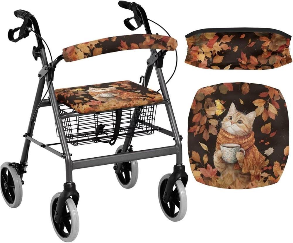 Fall Cat Walker Seat Covers Driver Rollator Accessories Protection Removable ...