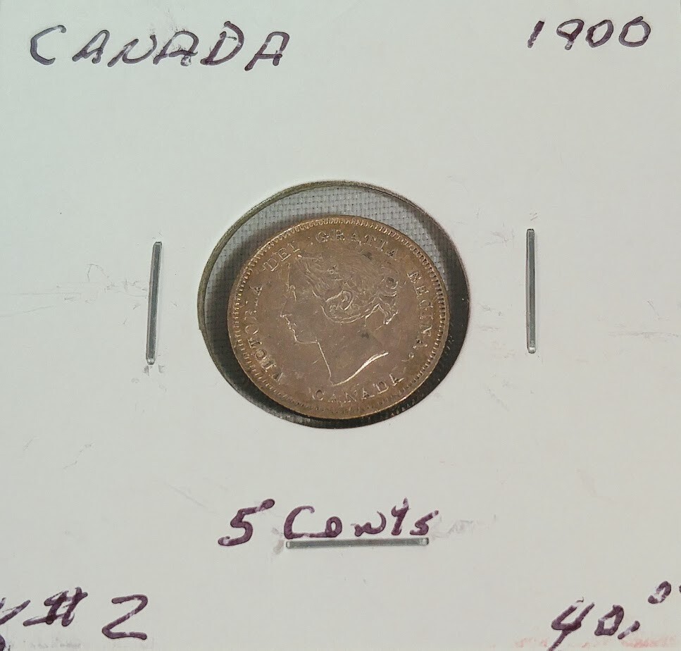 1900 Canada 5 Cents