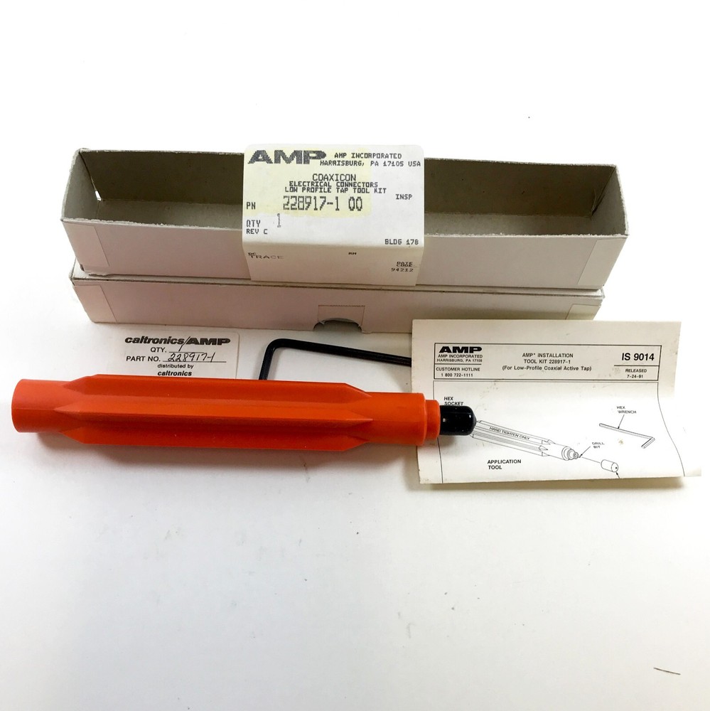 AMP Installation Tool Kit 228917-1 Coaxicon Electrical Connector Low Profile