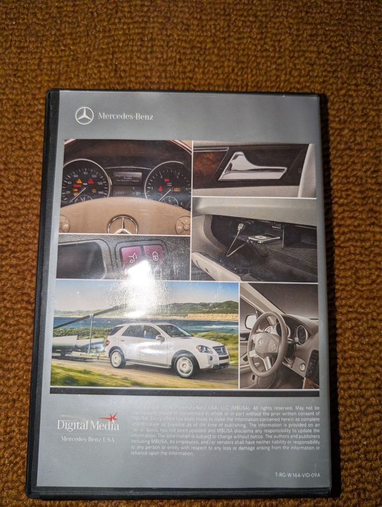 2009 MERCEDES BENZ M-Class M Class Quick Reference Guide DVD CD USED OEM ML350