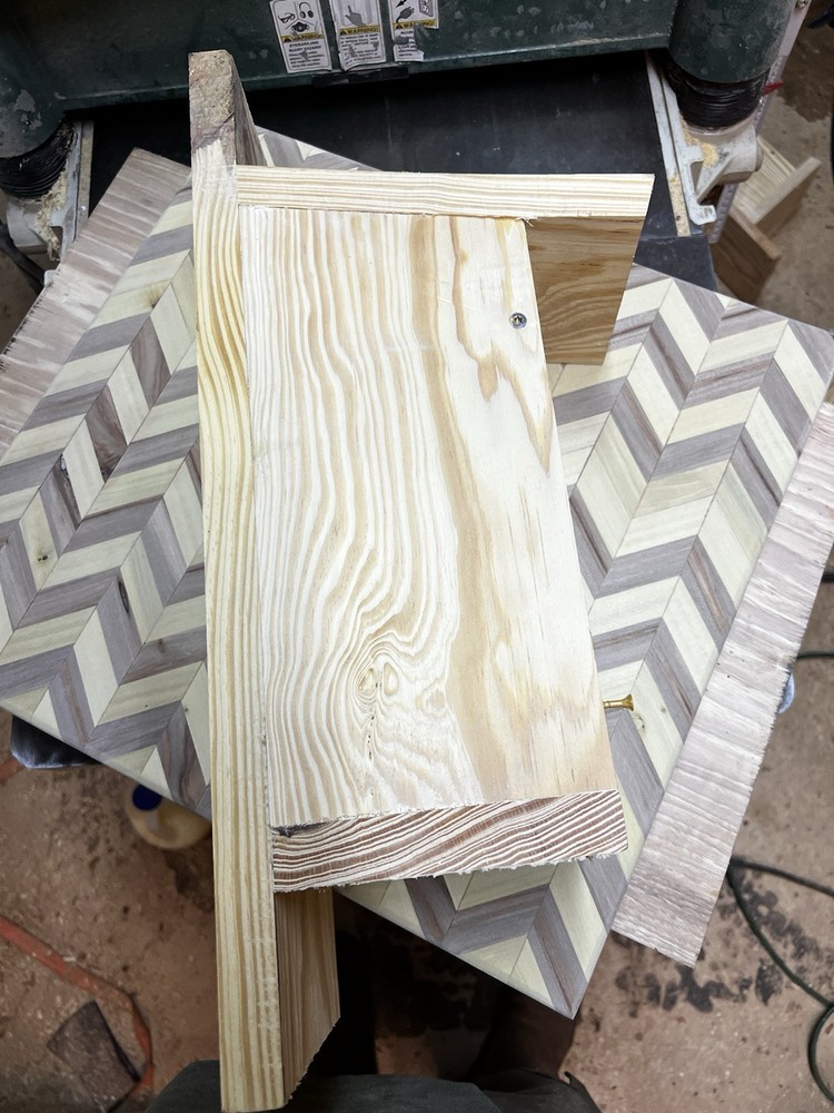 Blue Bird Box Made From Yellow Pine