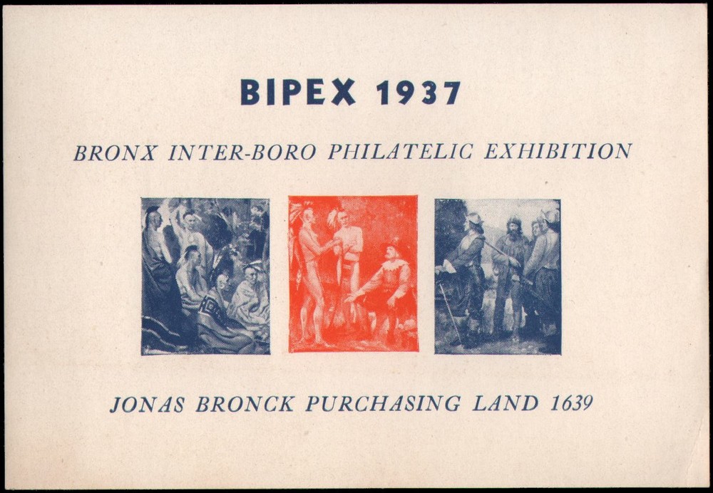 US BIPEX 1937, Bronx, show card
