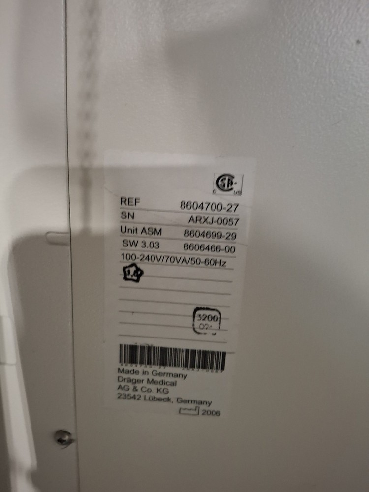 Draeger Medical Fabius GS Anesthesia Machine