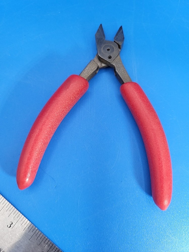 Snap-on Electronic Precision Side Cutters Pliers Red E710BCG S-5-14 *NO SPRING*