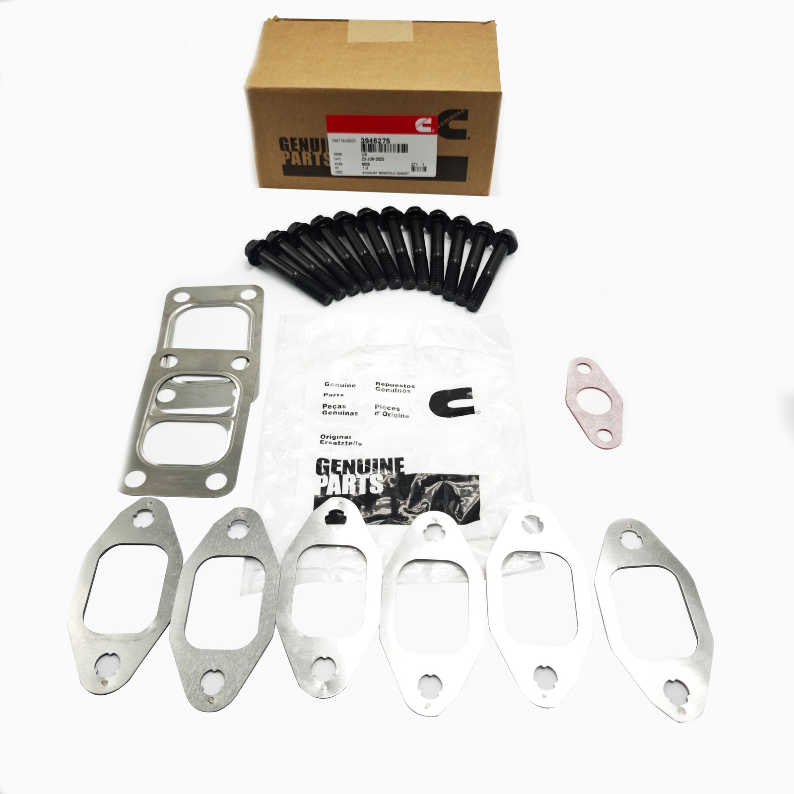 Exhaust Manifold Gaskets Bolts For Dodge Ram Cummins 5.9L ISB 24V 98-06 New