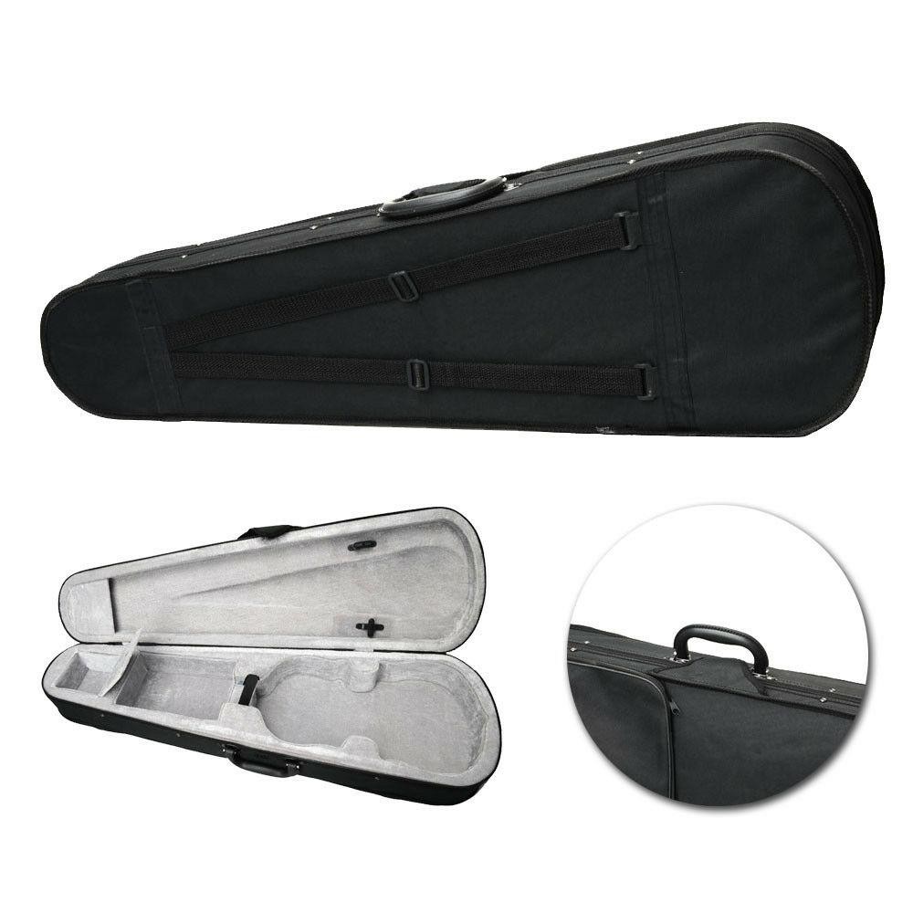 New Professional 4/4 Size Cloth Fluff Triangle Shape Silver Gray Violin Case