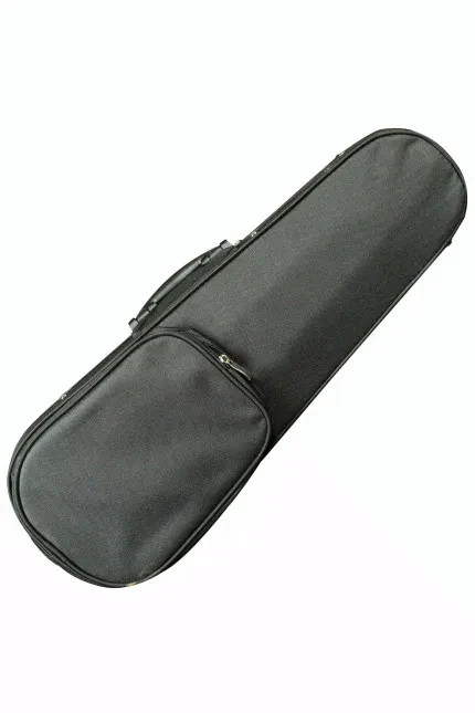 Canvas Covered Hard Shell Soprano Ukulele Case w/ Plush Interior & Straps